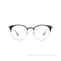 Stainless Steel Eyeglasses Unisex Vintage Round Metal Frame Glasses